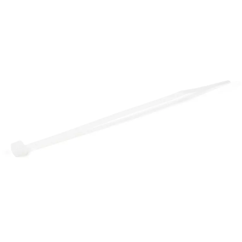 StarTech.com 4 colių (10 cm) kabelių raiščiai - 1/16 colio (2 mm) pločio, 7/8 colio (22 mm) ryšulio skersmuo, 18 svarų (8 kg) tempiamasis stipris, nailoniniai savaime užsifiksuojantys užtraukiami raiščiai lenktu galu - 94V-2/UL sąraše, 1000 vnt. pakuotė - Balti