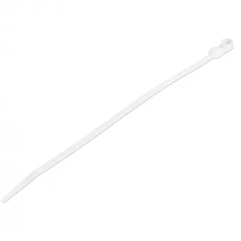 StarTech.com 8 colių (20 cm) kabelių raiščiai su tvirtinimo anga – 1/8 colio (4 mm) pločio, 2 colių (52 mm) ryšulio skersmuo, 50 svarų (22 kg) tempiamasis stipris, nailono 66 savaime užsifiksuojantys raiščiai su varžto anga, UL sąraše, 100 vnt. pakuotė
