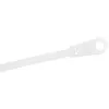 StarTech.com 8 colių (20 cm) kabelių raiščiai su tvirtinimo anga – 1/8 colio (4 mm) pločio, 2 colių (52 mm) ryšulio skersmuo, 50 svarų (22 kg) tempiamasis stipris, nailono 66 savaime užsifiksuojantys raiščiai su varžto anga, UL sąraše, 100 vnt. pakuotė