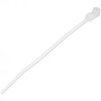 “StarTech.com” 4 colių (10 cm) kabelių raišteliai su tvirtinimo anga – 1/16 colio (2 mm) pločio, 7/8 colio (24 mm) ryšulio skersmuo, 18 svarų (8 kg) tempiamasis stipris, nailono 66 savaime užsifiksuojantys raišteliai su varžto anga, įtraukti į UL sąrašą, 100 vnt. pakuotė
