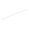 StarTech.com 100 vnt. pakuotė 6 colių (15 cm) kabelių raiščiai - 1/8 colio (3,6 mm) pločio, 1-3/8 colio (39 mm) ryšulio skersmuo, 40 svarų (18 kg) tempiamasis stipris, nailoniniai savaime užsifiksuojantys užtraukiami raiščiai su lenktu galu, UL sąraše, balti - TAA