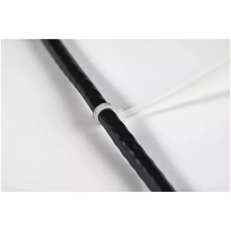 StarTech.com 4 colių (10 cm) kabelių raiščiai – 1/16 colio (2 mm) pločio, 7/8 colio (22 mm) ryšulio skersmuo, 18 svarų (8 kg) tempiamasis stipris, nailoniniai, savaime užsifiksuojantys užtraukiami raiščiai lenktu antgaliu – 94V-2 / UL sąraše, 100 vnt. pakuotė – balti