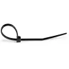 StarTech.com 4 colių (10 cm) kabelių raiščiai - 1/16 colio (2 mm) pločio, 7/8 colio (22 mm) ryšulio skersmuo, 18 svarų (8 kg) tempimo stipris, nailoniniai savaime užsifiksuojantys užtraukiami raiščiai lenktu galiuku - 94V-2/UL sąraše, 100 vnt. pakuotė - juodi