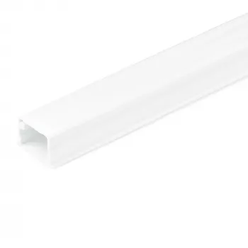 StarTech.com vientisas kabelių tvarkymo lovelis su lipnia juosta ir dangteliu, 3/4 colio (19 mm) P x 1/2 colio (13 mm) A – 6 pėdų (1,8 m) ilgio, PVC tinklo / maitinimo laidų slėpimo rinkinys – sieninis laidų kanalų sistemos, UL sąraše