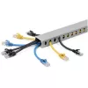 StarTech.com atvirų lizdų kabelių tvarkyklė su dangčiu, 1-1/2 col. (38 mm) P x 1 col. (25 mm) A – 6,5 pėd. (2 m) ilgio – 1/4 col. (8 mm) lizdai, PVC tinklo kabelių slėptuvas/sieninis vielos kanalas, talpina iki 20 kabelių, UL sąraše