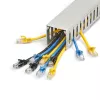 StarTech.com atvirų angų kabelių trasos kanalas su dangteliu, 2 col.(50 mm) P x 2 col.(50 mm) A – 6,5 pėd.(2 m) ilgio – 1/4 col.(8 mm) angos, PVC tinklo kabelių slėptuvas/sieninis laidų lovelis, iki 80 kabelių, UL sąrašuose