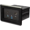 StarTech.com Konferencijų salės dokinimo stotelė – universali nešiojamojo kompiuterio dokinimo stotelė – 4K HDMI, 60 W maitinimo tiekimas, USB šakotuvas, GbE, garsas – į stalą montuojamas jungiamasis modulis „Huddle“ / posėdžių salės bendradarbiavimo erdvei