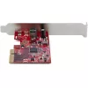 StarTech.com 1 prievado USB 3.2 Gen 2x2 PCIe plokštė, USB-C 20 Gbps SuperSpeed PCI Express 3.0 x4 valdiklio plokštė, USB Type-C adapterio plokštė, tik duomenims, Windows/macOS/Linux, TAA