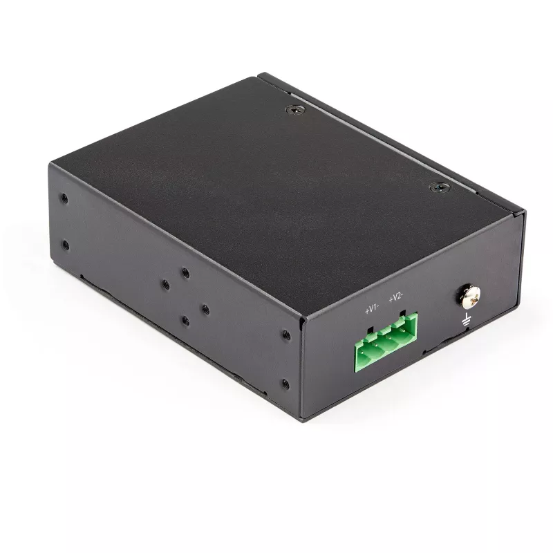 StarTech.com pramoninis gigabito eterneto PoE injektorius – 30W 802.3at PoE+ vidurinė jungtis 48V–56VDC DIN bėgelio maitinimo per eternetą injektoriaus adapteris – nuo -40°C iki +75°C kameroms/jutikliams/WiFi prieigai
