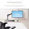 StarTech.com stalinis monitoriaus laikiklis vienam VESA ekranui iki 32 colių arba 49 colių itin plačiam 8 kg – pilnai judantis, reguliuojamo aukščio – C spaustuvas, įvore – vieno monitoriaus laikiklis
