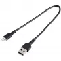 StarTech.com 12 colių (30 cm) patvarus juodas USB-A į Lightning laidas – itin tvirtas, sutvirtintas aramidiniu pluoštu USB A tipo į Lightning įkrovimo / sinchronizavimo maitinimo laidas – Apple MFi sertifikuotas, skirtas iPad / iPhone 12