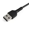 StarTech.com 12 colių (30 cm) patvarus juodas USB-A į Lightning laidas – itin tvirtas, sutvirtintas aramidiniu pluoštu USB A tipo į Lightning įkrovimo / sinchronizavimo maitinimo laidas – Apple MFi sertifikuotas, skirtas iPad / iPhone 12