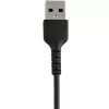 StarTech.com 12 colių (30 cm) patvarus juodas USB-A į Lightning laidas – itin tvirtas, sutvirtintas aramidiniu pluoštu USB A tipo į Lightning įkrovimo / sinchronizavimo maitinimo laidas – Apple MFi sertifikuotas, skirtas iPad / iPhone 12