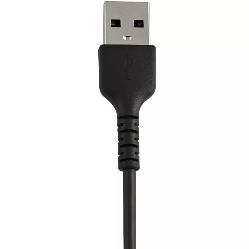 StarTech.com 12 colių (30 cm) patvarus juodas USB-A į Lightning laidas – itin tvirtas, sutvirtintas aramidiniu pluoštu USB A tipo į Lightning įkrovimo / sinchronizavimo maitinimo laidas – Apple MFi sertifikuotas, skirtas iPad / iPhone 12