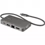 StarTech.com USB-C daugiafunkcis adapteris – USB-C į 4K 30 Hz HDMI arba 1080p VGA – USB Type-C mini dokas su 100 W „Power Delivery“ pralaidumu, 3 prievadų USB šakotuvas 5 Gbps, GbE – 12 inch (30 cm) pritvirtintas laidas