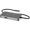 StarTech.com USB-C daugiafunkcis adapteris – USB-C į 4K 30 Hz HDMI arba 1080p VGA – USB Type-C mini dokas su 100 W „Power Delivery“ pralaidumu, 3 prievadų USB šakotuvas 5 Gbps, GbE – 12 inch (30 cm) pritvirtintas laidas