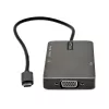 StarTech.com USB-C daugiafunkcis adapteris – USB-C į 4K 30 Hz HDMI arba 1080p VGA – USB Type-C mini dokas su 100 W „Power Delivery“ pralaidumu, 3 prievadų USB šakotuvas 5 Gbps, GbE – 12 inch (30 cm) pritvirtintas laidas