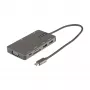 StarTech.com USB-C daugiafunkcis adapteris – HDMI 4K 30 Hz arba VGA kelionių dokas – 5 Gbps USB 3.0 šakotuvas (USB-A / USB-C prievadai) – 100 W maitinimo perdavimas – SD / „MicroSD“ – GbE – 30 cm laidas – USB-C mini dokas