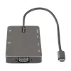 StarTech.com USB-C daugiafunkcis adapteris – HDMI 4K 30 Hz arba VGA kelionių dokas – 5 Gbps USB 3.0 šakotuvas (USB-A / USB-C prievadai) – 100 W maitinimo perdavimas – SD / „MicroSD“ – GbE – 30 cm laidas – USB-C mini dokas