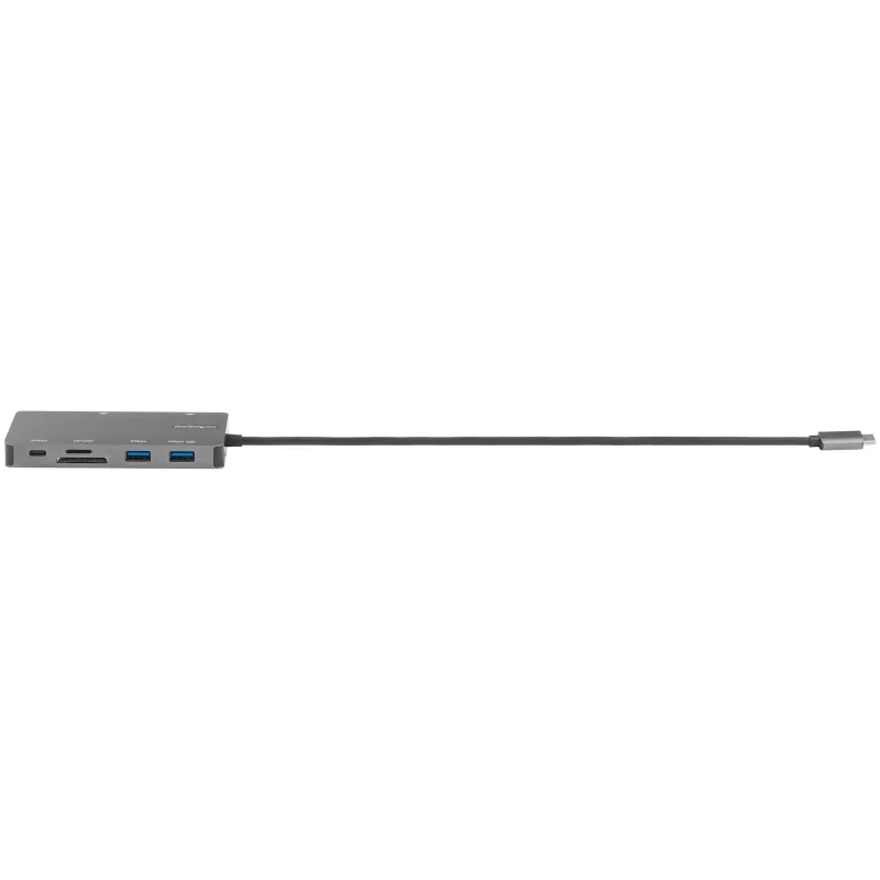 StarTech.com USB-C daugiafunkcis adapteris – HDMI 4K 30 Hz arba VGA kelionių dokas – 5 Gbps USB 3.0 šakotuvas (USB-A / USB-C prievadai) – 100 W maitinimo perdavimas – SD / „MicroSD“ – GbE – 30 cm laidas – USB-C mini dokas