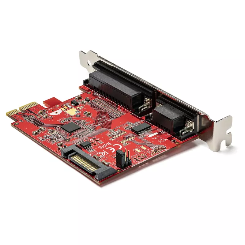 StarTech.com PCIe kortelė su nuosekliuoju ir lygiagrečiuoju prievadu – PCI Express kombinuota adapterio kortelė su 1x DB25 lygiagrečiuoju prievadu ir 1x RS232 nuosekliuoju prievadu – Išplėtimo / valdiklio kortelė – PCIe spausdintuvo kortelė