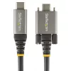 StarTech.com 20 colių (50 cm) šoninio varžto fiksavimo USB-C laidas 10 Gbps – USB 3.1/3.2 Gen 2 Type-C laidas – 100 W (5 A) Power Delivery įkrovimas, DP Alt Mode – dvigubas varžto fiksavimas – USB-C laidas įkrovimui / sinchronizavimui