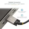 StarTech.com 20 colių (50 cm) šoninio varžto fiksavimo USB-C laidas 10 Gbps – USB 3.1/3.2 Gen 2 Type-C laidas – 100 W (5 A) Power Delivery įkrovimas, DP Alt Mode – dvigubas varžto fiksavimas – USB-C laidas įkrovimui / sinchronizavimui