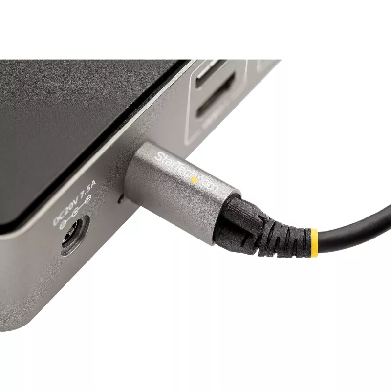 StarTech.com 20 colių (50 cm) viršutinio varžto fiksavimo USB-C laidas 10 Gbps – USB 3.1/3.2 Gen 2 Type-C laidas – 100 W (5 A) Power Delivery įkrovimas, DP Alt Mode – vienas varžto fiksatorius, USB-C laidas įkrovimui / sinchronizavimui