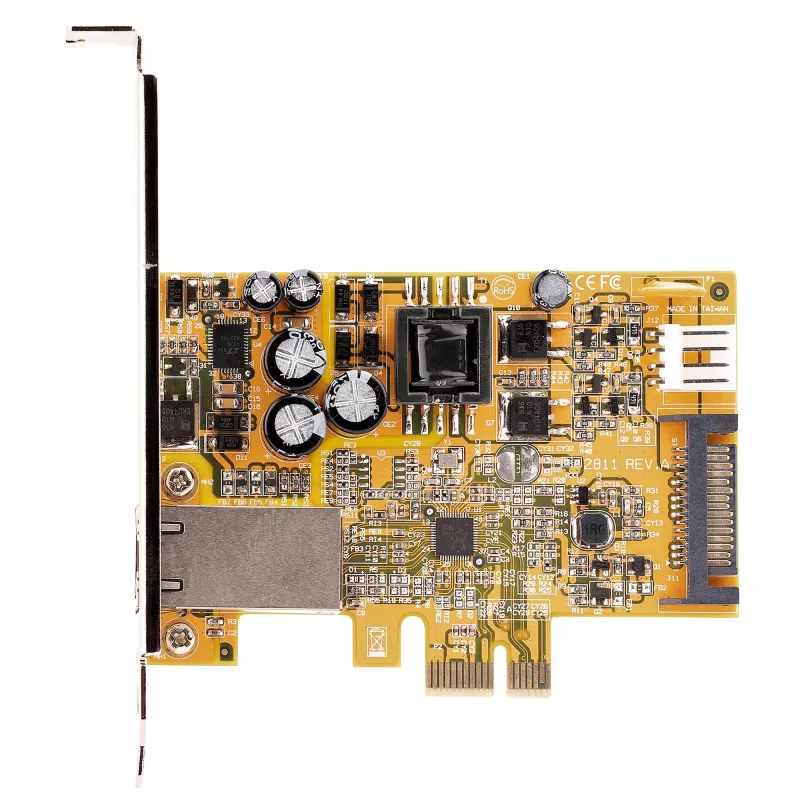 StarTech.com 1 prievado 2,5 Gbps PoE tinklo plokštė, PCIe Ethernet plokštė su RJ45, 30 W 802.3at PoE NIC staliniams kompiuteriams/serveriams, tinklo PoE LAN adapteris su žemo profilio laikikliu, NBaseT, Windows/Linux