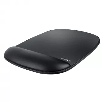 StarTech.com pelės kilimėlis su riešo atrama, 6,7x7,1x0,8 colio (17x18x2 cm), ergonomiškas pelės kilimėlis su riešo atrama, stalo riešo pagalvėlė su neslystančiu PU pagrindu, minkštas gelio pelės kilimėlis su delno atrama