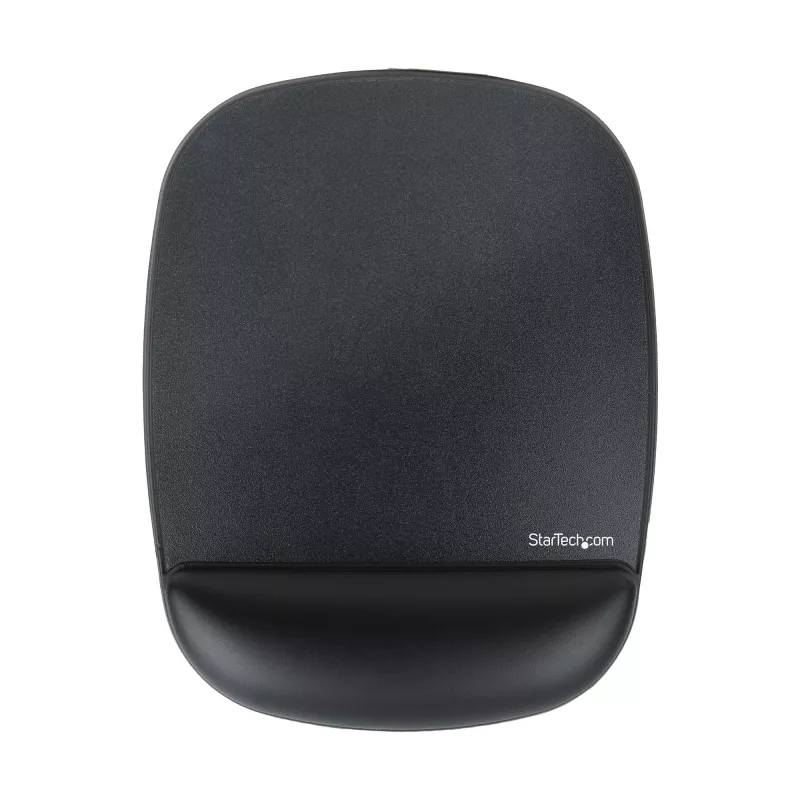 StarTech.com pelės kilimėlis su riešo atrama, 6,7x7,1x0,8 colio (17x18x2 cm), ergonomiškas pelės kilimėlis su riešo atrama, stalo riešo pagalvėlė su neslystančiu PU pagrindu, minkštas gelio pelės kilimėlis su delno atrama