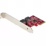StarTech.com SATA PCIe kortelė - 2 prievadų PCIe SATA išplėtimo kortelė - 6 Gbps - pilno/žemo profilio - PCI Express į SATA adapteris/valdiklis - ASM1062R SATA RAID - PCIe į SATA keitiklis