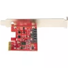 StarTech.com SATA PCIe kortelė - 2 prievadų PCIe SATA išplėtimo kortelė - 6 Gbps - pilno/žemo profilio - PCI Express į SATA adapteris/valdiklis - ASM1062R SATA RAID - PCIe į SATA keitiklis