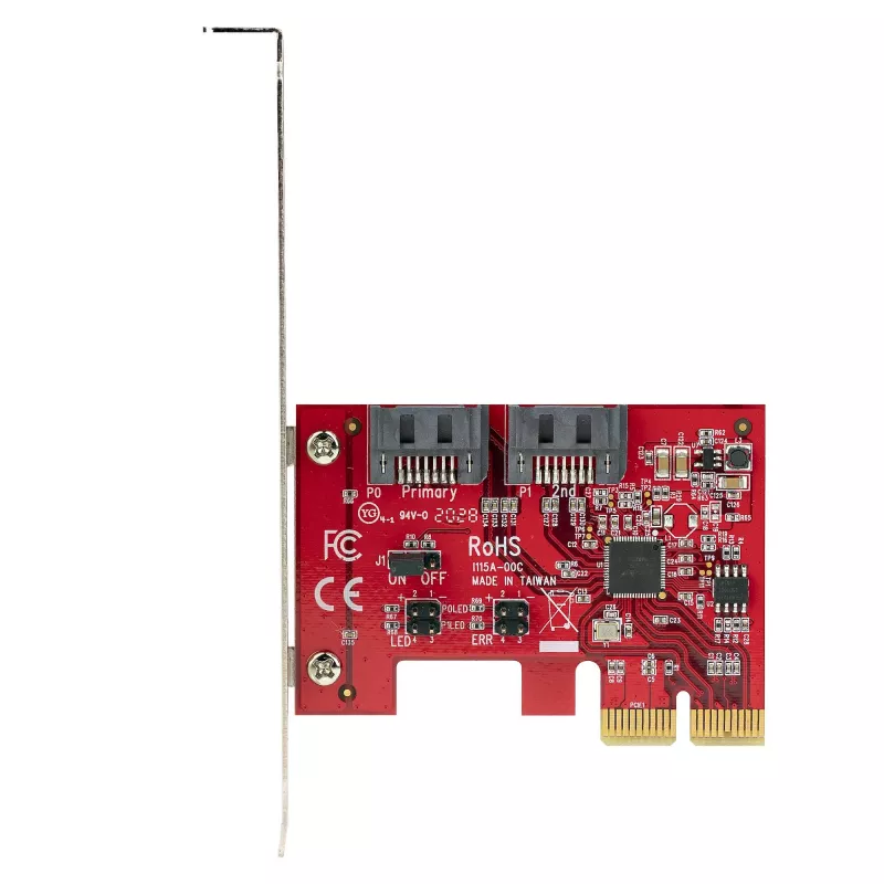 StarTech.com SATA PCIe kortelė - 2 prievadų PCIe SATA išplėtimo kortelė - 6 Gbps - pilno/žemo profilio - PCI Express į SATA adapteris/valdiklis - ASM1062R SATA RAID - PCIe į SATA keitiklis