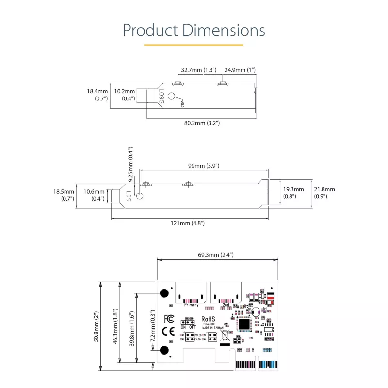 StarTech.com SATA PCIe kortelė - 2 prievadų PCIe SATA išplėtimo kortelė - 6 Gbps - pilno/žemo profilio - PCI Express į SATA adapteris/valdiklis - ASM1062R SATA RAID - PCIe į SATA keitiklis