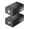 StarTech.com 150 m (492 pėd.) USB 2.0 ilgintuvas per Cat5e/Cat6 Ethernet kabelį, išoriškai maitinamas USB ilgintuvas per RJ45/tinklo kabelį, USB per Ethernet kabelio ilgintuvas/adapteris