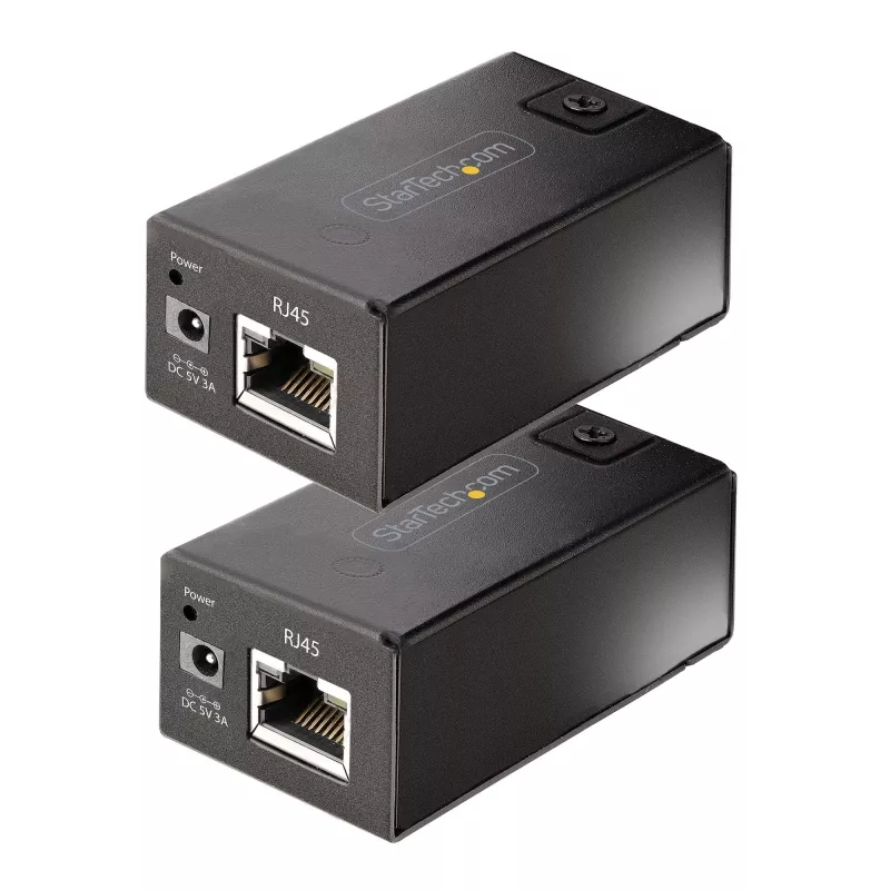 StarTech.com 150 m (492 pėd.) USB 2.0 ilgintuvas per Cat5e/Cat6 Ethernet kabelį, išoriškai maitinamas USB ilgintuvas per RJ45/tinklo kabelį, USB per Ethernet kabelio ilgintuvas/adapteris