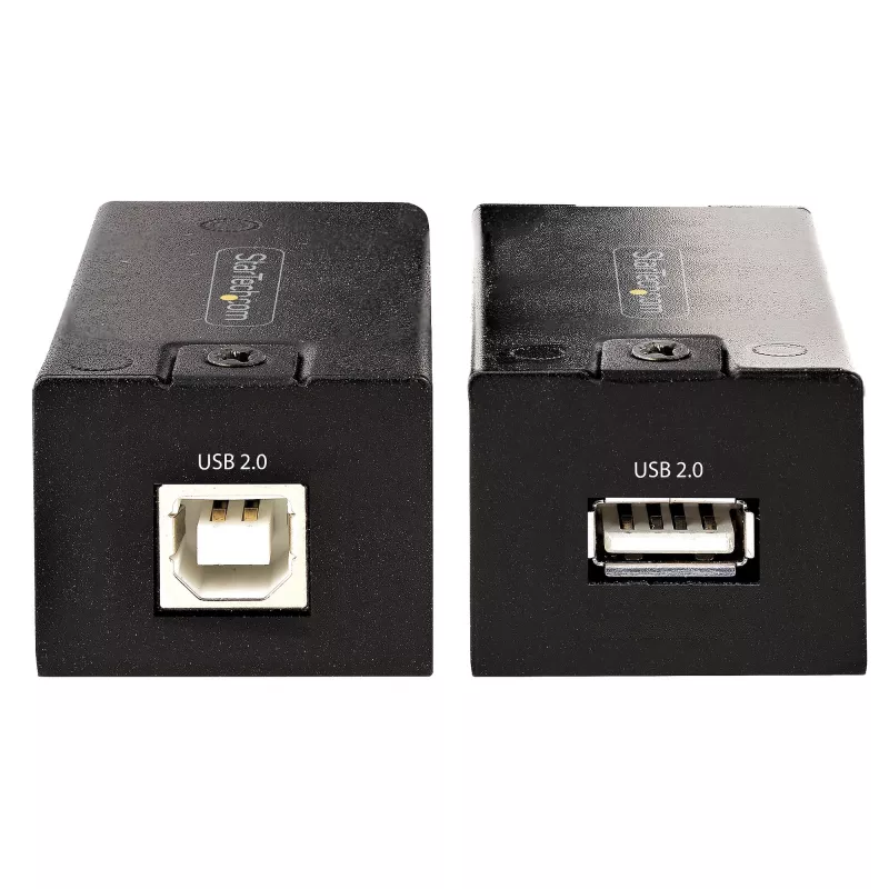 StarTech.com 150 m (492 pėd.) USB 2.0 ilgintuvas per Cat5e/Cat6 Ethernet kabelį, išoriškai maitinamas USB ilgintuvas per RJ45/tinklo kabelį, USB per Ethernet kabelio ilgintuvas/adapteris