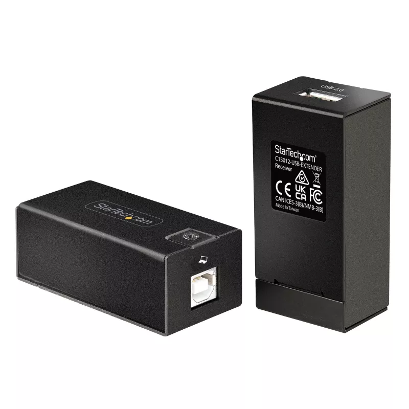 StarTech.com 150 m (492 pėd.) USB 2.0 ilgintuvas per Cat5e/Cat6 Ethernet kabelį, išoriškai maitinamas USB ilgintuvas per RJ45/tinklo kabelį, USB per Ethernet kabelio ilgintuvas/adapteris