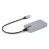 StarTech.com 3 prievadų USB šakotuvas su Ethernet – 3x USB-A prievadai – Gigabit Ethernet (RJ-45) – USB 3.0 5 Gbps – maitinamas per magistralę – 1 pėdos/30 cm ilgio laidas – nešiojamas nešiojamojo kompiuterio USB šakotuvo adapteris su GbE