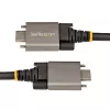 StarTech.com 3 pėdų (1 m) USB-C laidas su šoniniais varžtiniais užraktais, 10 Gbps – USB-IF sertifikuotas USB-C laidas – USB 3.1/3.2 Gen 2 Type-C laidas – 100 W (5 A) Power Delivery įkrovimas, DP Alt Mode – dvigubas varžtinis užraktas – USB-C laidas įkrovimui / sinchronizavimui