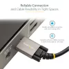 StarTech.com 3 pėdų (1 m) USB-C laidas su šoniniais varžtiniais užraktais, 10 Gbps – USB-IF sertifikuotas USB-C laidas – USB 3.1/3.2 Gen 2 Type-C laidas – 100 W (5 A) Power Delivery įkrovimas, DP Alt Mode – dvigubas varžtinis užraktas – USB-C laidas įkrovimui / sinchronizavimui