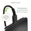 StarTech.com 1m (3 pėd.) USB-C į Lightning laidas, MFi sertifikuotas, spiralinis iPhone įkroviklio laidas, juodas, patvarus TPE apvalkalas aramidiniu pluoštu, itin tvirtas spiralinis Lightning laidas