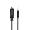StarTech.com 3 pėdų (1 m) DB9 į 3,5 mm nuoseklųjį kabelį, skirtą nuosekliųjų įrenginių konfigūravimui, RS232 DB9 kištukinis į 3,5 mm kabelis, naudojamas projektorių, skaitmeninių iškabų, televizorių kalibravimui per garso lizdą