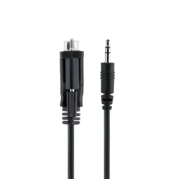 StarTech.com 3 pėdų (1 m) DB9 į 3,5 mm nuoseklųjį kabelį, skirtą nuosekliųjų įrenginių konfigūravimui, RS232 DB9 kištukinis į 3,5 mm kabelis, naudojamas projektorių, skaitmeninių iškabų, televizorių kalibravimui per garso lizdą