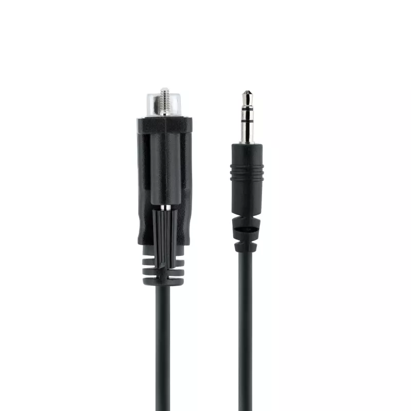 StarTech.com 3 pėdų (1 m) DB9 į 3,5 mm nuoseklųjį kabelį, skirtą nuosekliųjų įrenginių konfigūravimui, RS232 DB9 kištukinis į 3,5 mm kabelis, naudojamas projektorių, skaitmeninių iškabų, televizorių kalibravimui per garso lizdą