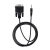 StarTech.com 3 pėdų (1 m) DB9 į 3,5 mm nuoseklųjį kabelį, skirtą nuosekliųjų įrenginių konfigūravimui, RS232 DB9 kištukinis į 3,5 mm kabelis, naudojamas projektorių, skaitmeninių iškabų, televizorių kalibravimui per garso lizdą