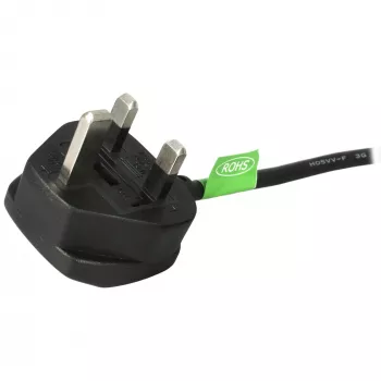 StarTech.com 3 pėdų (1 m) JK kompiuterio maitinimo laidas, BS 1363 į C13, 18AWG, 10A 250V, pakaitinis kintamosios srovės maitinimo laidas, virdulio laidas / JK maitinimo laidas, kompiuterio maitinimo šaltinio laidas, televizoriaus maitinimo laidas