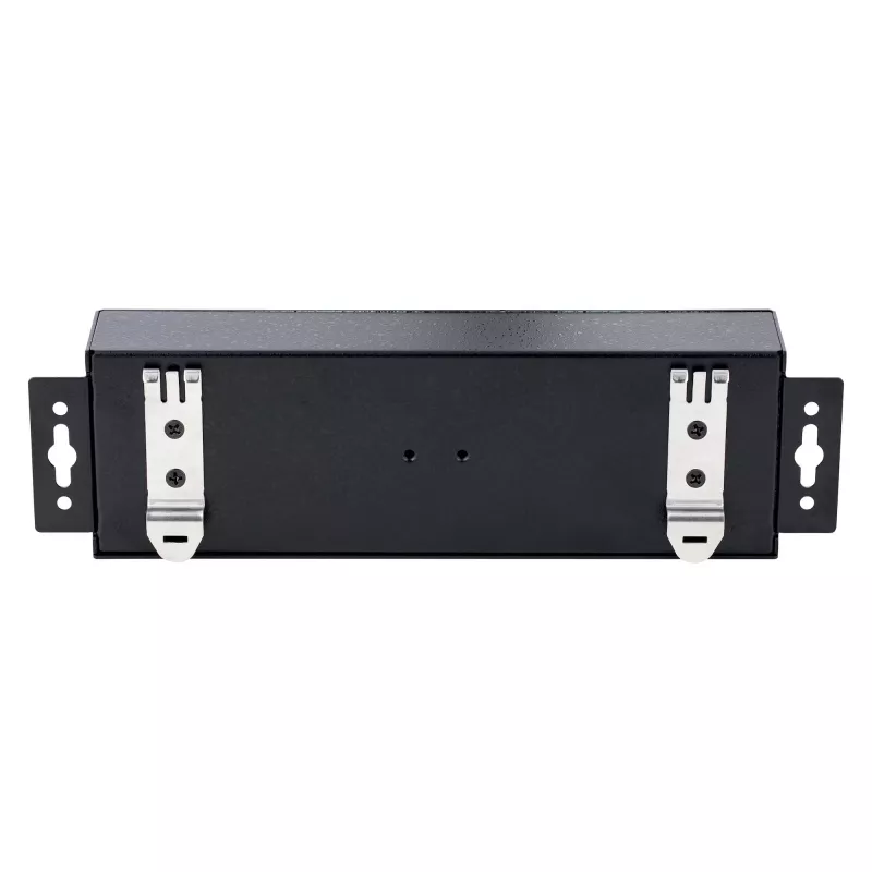 StarTech.com 10 prievadų pramoninis USB 2.0 šakotuvas, tvirtas USB šakotuvas su ESD 4 lygio apsauga, DIN/sienos/stalo montavimo USB-A šakotuvas, USB prievadų išplėtėjas su fiksuojamais prievadais, daugia prievadų USB šakotuvas