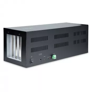 StarTech.com 4 lizdų PCIe išplėtimo korpusas su PCIe x2 prieglobos kortele, PCIe 2.0 – 10 Gbps, išoriniai PCIe lizdai staliniams kompiuteriams / serveriams, PCI Express išplėtimo dėžutė / adapteris, 4 PCIe x1 lizdai
